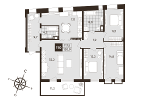 планировка, фото №1