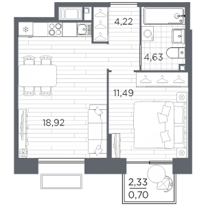 планировка, фото №1