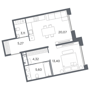 планировка, фото №1