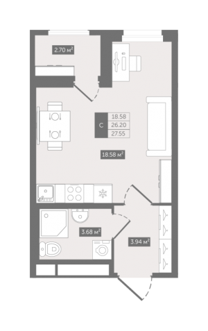 планировка, фото №1