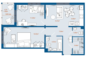 планировка, фото №1