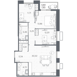 планировка, фото №1