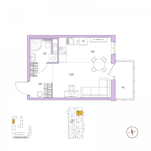 планировка, фото №1