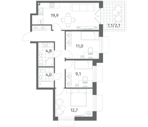 планировка, фото №1