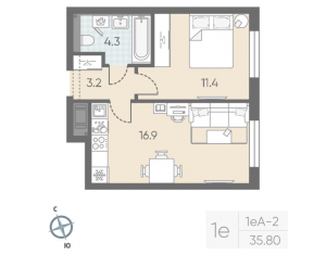 планировка, фото №1