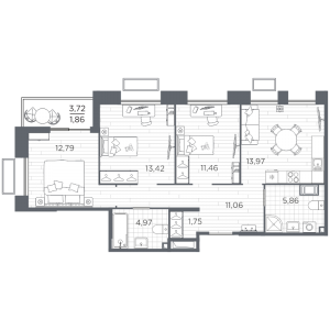 планировка, фото №1