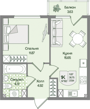 планировка, фото №1