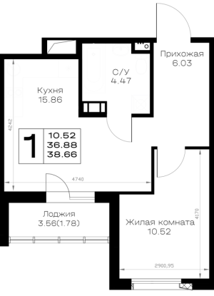 планировка, фото №1