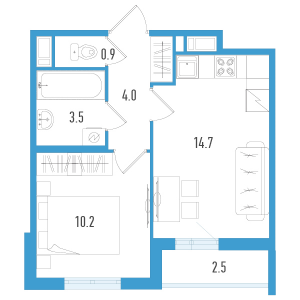 планировка, фото №1