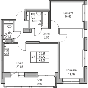 планировка, фото №1