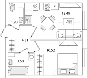 планировка, фото №1