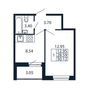 планировка, фото №1