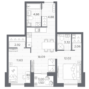 планировка, фото №1
