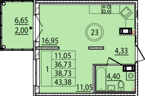 планировка, фото №1