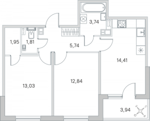 планировка, фото №1