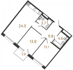 планировка, фото №1