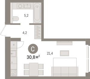 планировка, фото №1