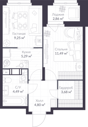 планировка, фото №1