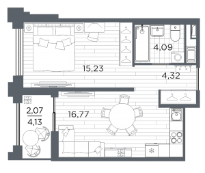 планировка, фото №1