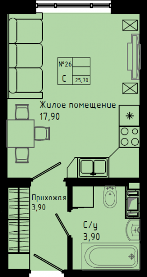 планировка, фото №1