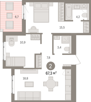 планировка, фото №1