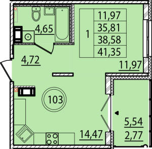 планировка, фото №1