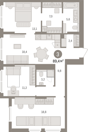 планировка, фото №1