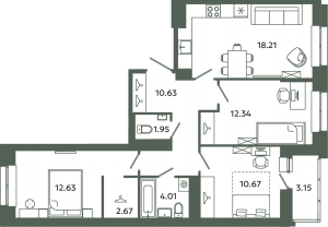 планировка, фото №1