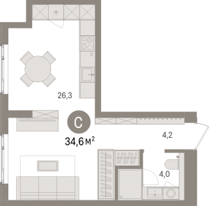 планировка, фото №1