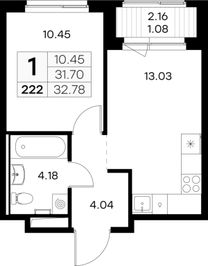 планировка, фото №1