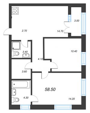 планировка, фото №1