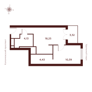 планировка, фото №1