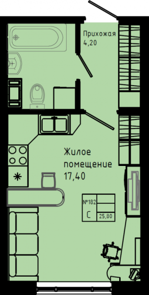 планировка, фото №1