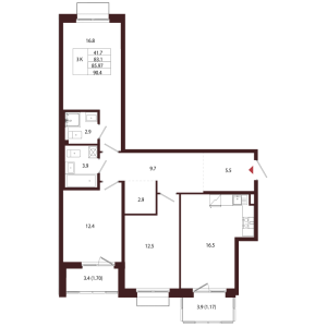 планировка, фото №1