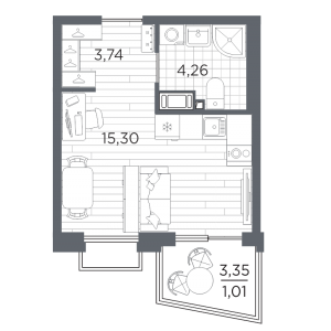 планировка, фото №1