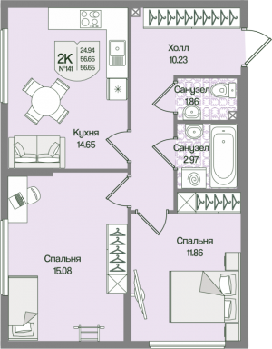 планировка, фото №1