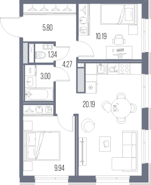 планировка, фото №1