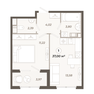 планировка, фото №1