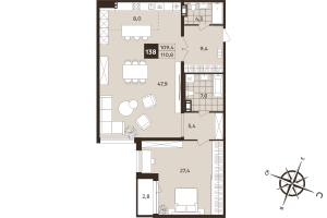 планировка, фото №1