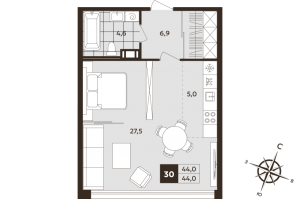 планировка, фото №1