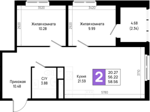 планировка, фото №1