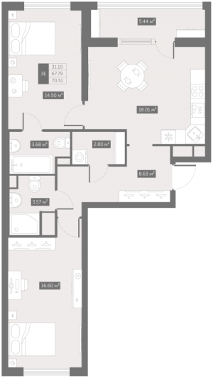 планировка, фото №1