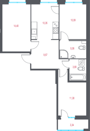 планировка, фото №1