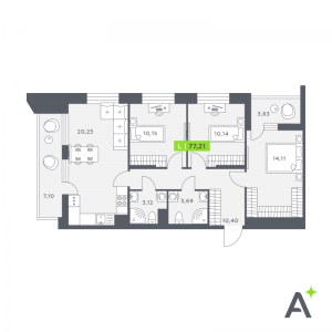 планировка, фото №1