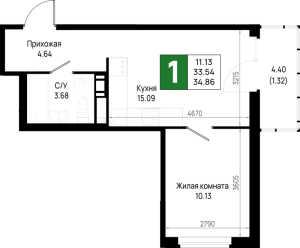 планировка, фото №1