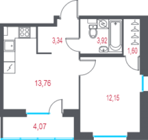 планировка, фото №1