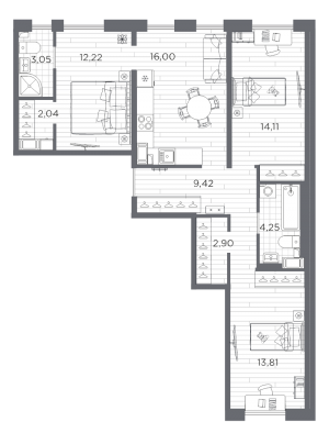 планировка, фото №1