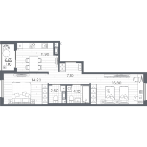 планировка, фото №1