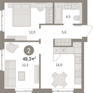 планировка, фото №1