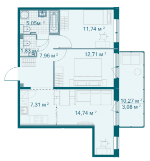 планировка, фото №1